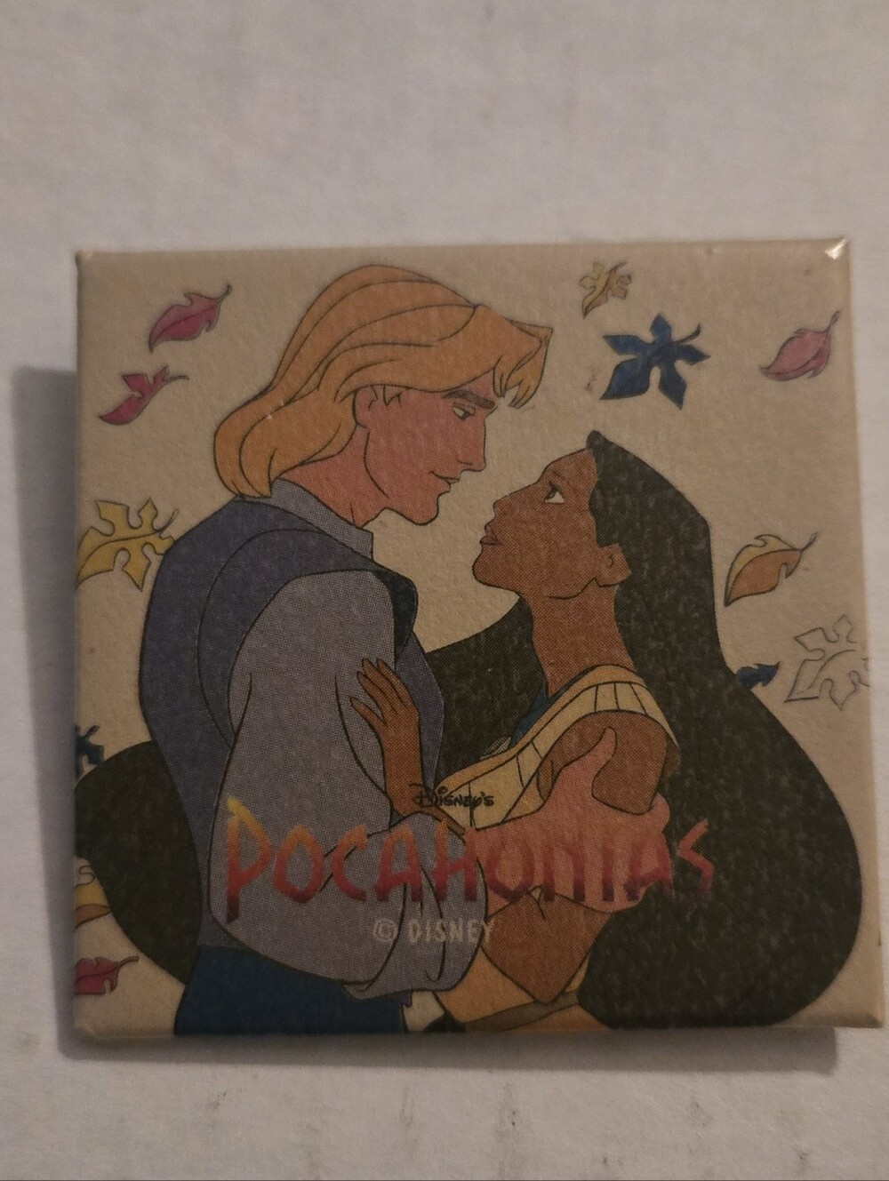 Vintage 1996 Disney Pocahontas Bag Pin Or Brooch - Appx 2 Inches